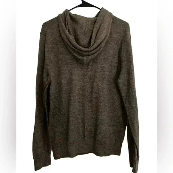 J. Crew Women’s Gray V-Neck Pullover Lightweight Sweater With Hood - Picture 2 of 3